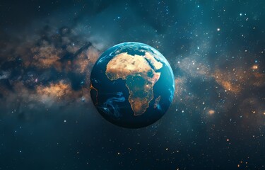 Obraz na płótnie Canvas planet earth view from space