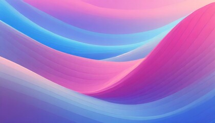 Obraz premium Pink and Blue Wave Composition
