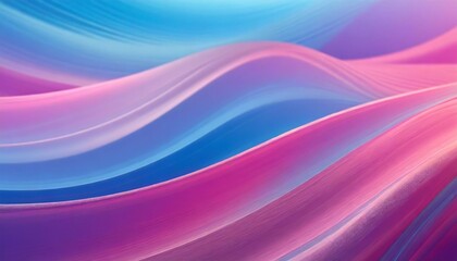 Fototapeta premium Vibrant Wavy Surfaces in Pink and Blue Hues