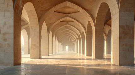 Fototapeta premium Islamic Architecture Design, Generative AI