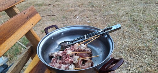 BBQ for grilling and eating at parties