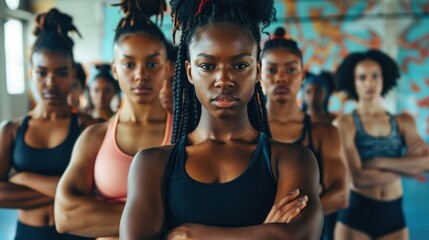 Strength United: A Show of Solidarity and Power Among Athletic Women Generative AI