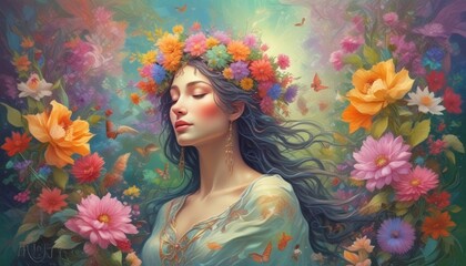 Whimsical Regal Tintinnabulation Abstract