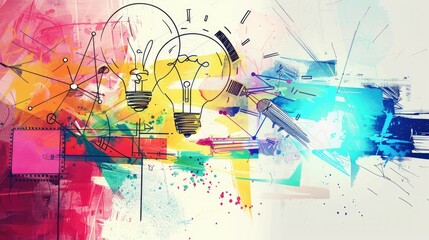 Abstract visualization of innovation-driven design thinking processes