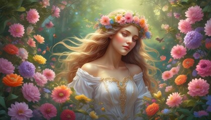 Enchanting Beauty: Capturing the Purest Blooms in a Heavenly Garden