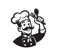 Restaurant logo vector illustration