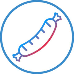 Vector Design Sausage Icon Style