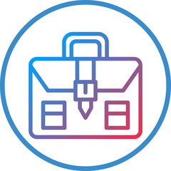 Vector Design Briefcase Icon Style