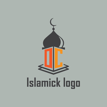 OC Islamic logo with mosque icon NEW design.