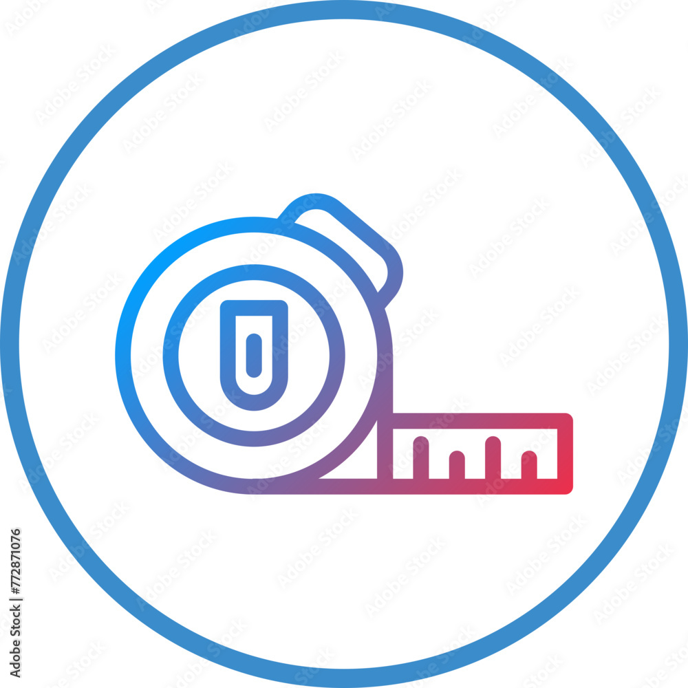 Poster vector design measuring tape icon style