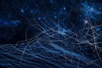 Blue Abstract Background with stars,  Generated using AI