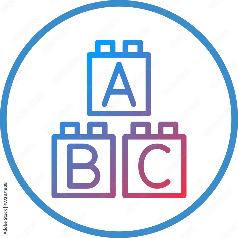 Poster vector design blocks icon style