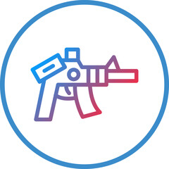 Vector Design Rifle Icon Style