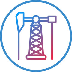 Vector Design Oil Pump Icon Style