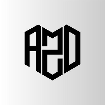 AZO letter logo abstract design. AZO unique design. AZO.