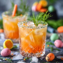 orange juice in a glass