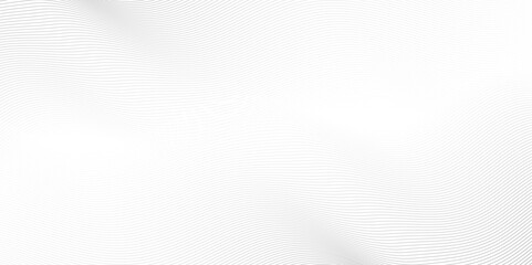 Vector Abstract crave wavy thin blend line on gray and white gradient Technology, data science, geometric border. Isolated on white wave element for design background.