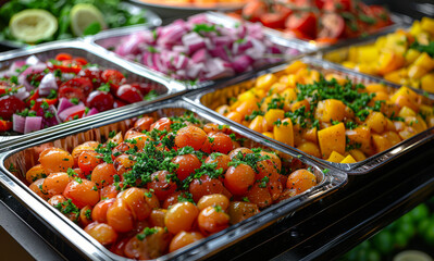 Fresh vegetables in buffet