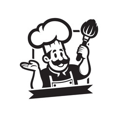 Restaurant logo vector illustration