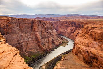 Fototapeta na wymiar Great view of the Grand Canyon National Park, Arizona, United States. California Desert.