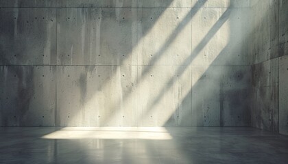 Sunlit Concrete Wall A Modern, Minimalist Backdrop for Your Photoshoot Generative AI