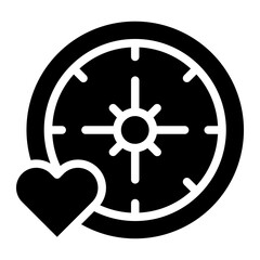 diving compass glyph