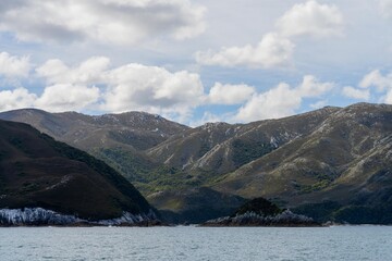 beautiful rocky mountains and cliffs on the coastline of australia and tasmania