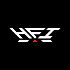 HFI letter logo vector design, HFI simple and modern logo. HFI luxurious alphabet design