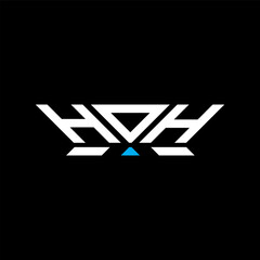 HOH letter logo vector design, HOH simple and modern logo. HOH luxurious alphabet design