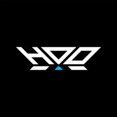 HOO letter logo vector design, HOO simple and modern logo. HOO luxurious alphabet design