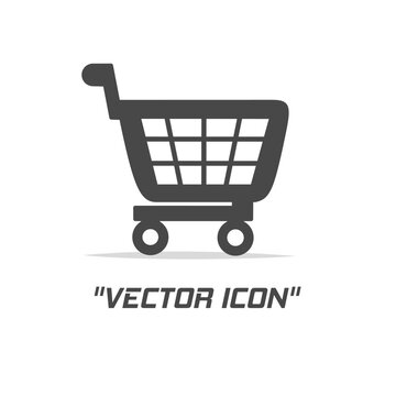 Trolley vector illustration icon. Template illustration design for business.
