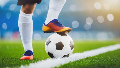 Before kickoff on the soccer field.