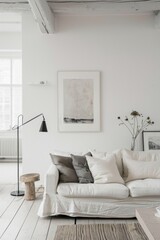 Modern interior layout in loft style