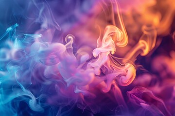Purple Haze A Smoky, Colorful Vision of the Future Generative AI - obrazy, fototapety, plakaty