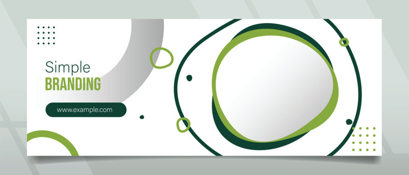 Banner design with modern and clear style for promotions