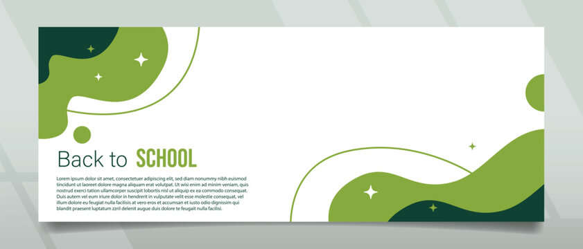 Banner design with modern and clear style for promotions
