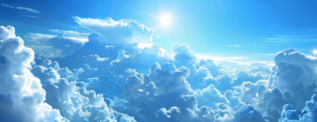 Sunlit Cloudscape Generative AI