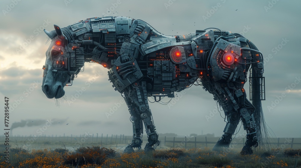 Poster An online computer virus involving a trojan horse and coding programs.
