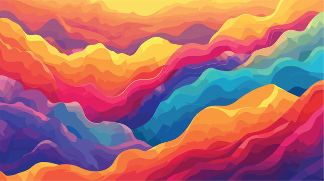 Colorful abstract background fantasy mountains textur
