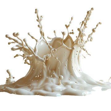  Milk Splash Stock Image In white Background