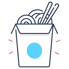 Noodle Box Icon