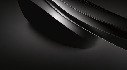 黒い幾何学的な抽象的な背景は、斜線の装飾を持つ暗い空間にレイヤーを重ねます。バナー、チラシ、カード、パンフレットの表紙、ランディング ページ用のモダンなグラフィック デザイン要素のストライプ スタイル - obrazy, fototapety, plakaty