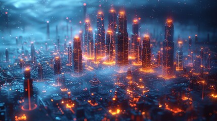Visualization of data for smart cities using holograms and IoT technologies