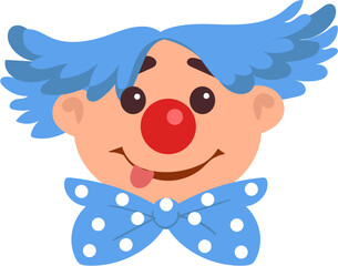 set of april fools funny clowns funny