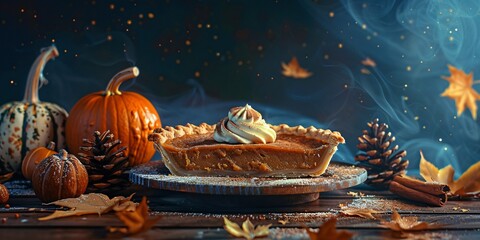 Pumpkin Spice Dream A Sweet and Spicy Fall Delight Generative AI