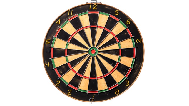 Electronic Dartboard PNG: Modern Gaming Accessory Isolated on White | Transparent Background | Hand Edited Generative AI