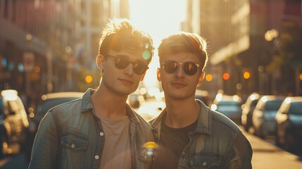 Sunglasses and Smiles A Candid Moment in the Sun Generative AI