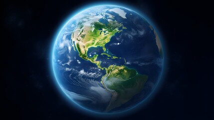Obraz na płótnie Canvas view of the earth from space