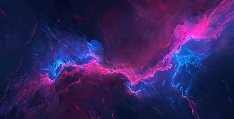 Obraz na płótnie Canvas Pink and Purple Nebula A Colorful Space Exploration Generative AI