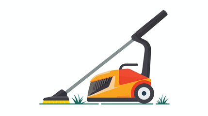 Grass trimmer icon. Flat of grass trimmer vector icon